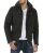 Red Bridge Mens jacket between-seasons biker jacket with sweat hood two in one