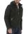 Red Bridge Herren Jacke Übergangsjacke Bikerjacke mit Sweat- Kapuze Two in One Schwarz 5XL