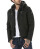 Red Bridge Mens jacket between-seasons biker jacket with sweat hood two in one