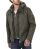 Red Bridge Herren Jacke Übergangsjacke Bikerjacke mit Sweat- Kapuze Two in One Dunkelkhaki 5XL