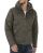 Red Bridge Herren Jacke Übergangsjacke Bikerjacke mit Sweat- Kapuze Two in One Dunkelkhaki 5XL