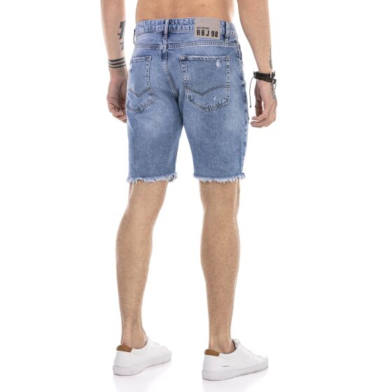 Red Bridge Herren Jeans Shorts Kurze Hose Denim Capri Distressed Basic