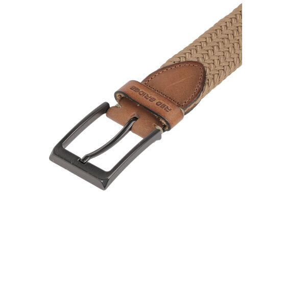 Red Bridge Mens belt Braided with leather
