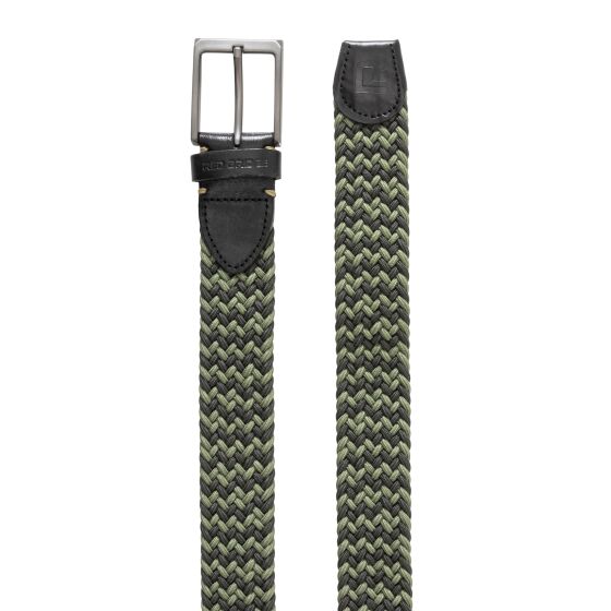 Red Bridge Mens belt Braided with leather