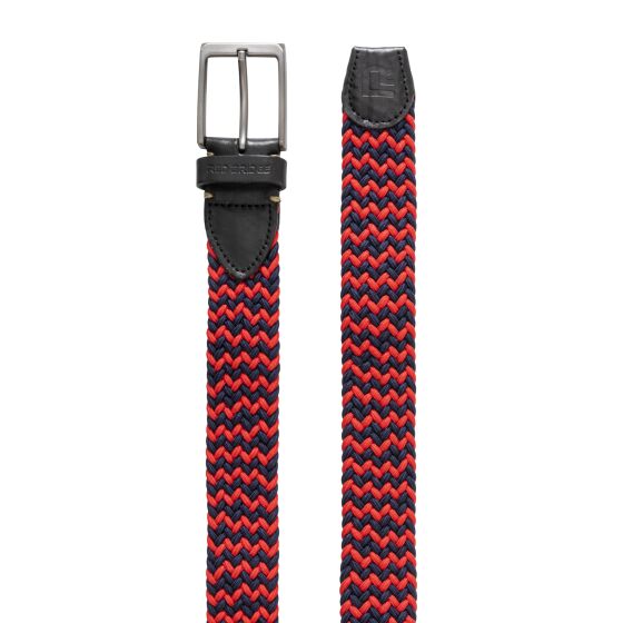 Red Bridge Mens belt Braided with leather