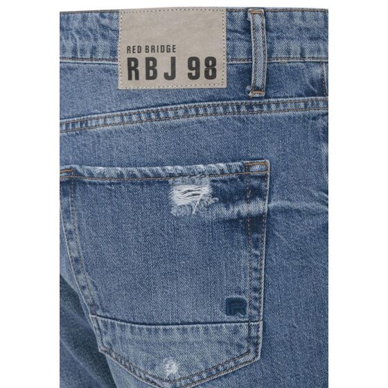 Red Bridge Mens Jeans Shorts Shorts Denim Capri Distressed Basic Blue W30