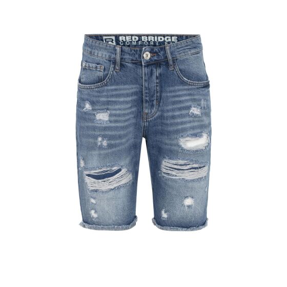 Red Bridge Mens Jeans Shorts Shorts Denim Capri Distressed Basic Blue W30