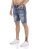 Red Bridge Herren Jeans Shorts Kurze Hose Denim Capri Distressed Basic Blau W30