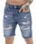 Red Bridge Mens Jeans Shorts Shorts Denim Capri Distressed Basic Blue W30