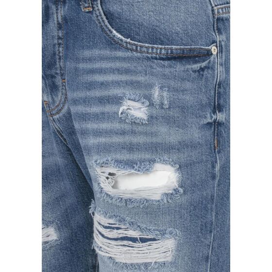 Red Bridge Mens Jeans Shorts Shorts Denim Capri Distressed Basic Blue W38