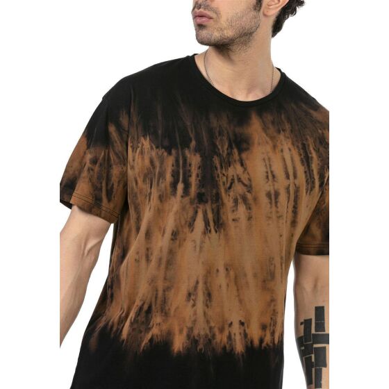 Red Bridge Mens Batik Contrast T-Shirt