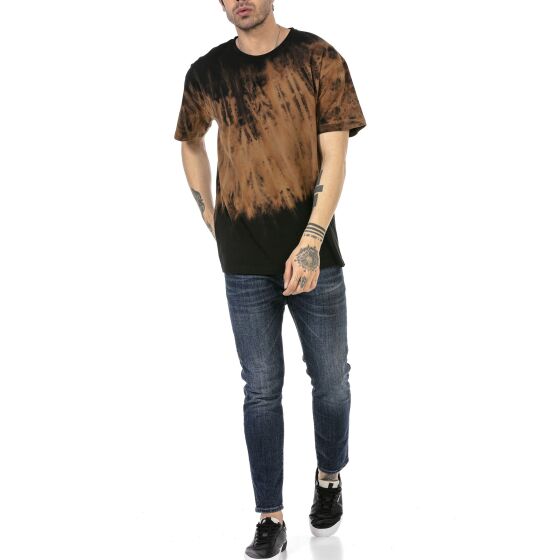 Red Bridge Mens Batik Contrast T-Shirt