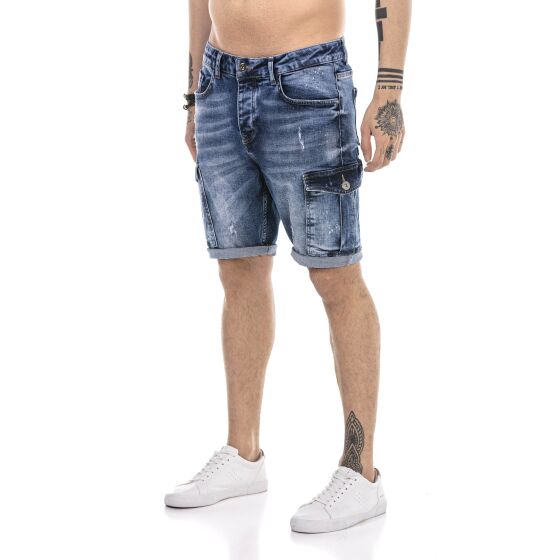 Red Bridge Herren Jeans Short Kurze Hose Denim Blau W31