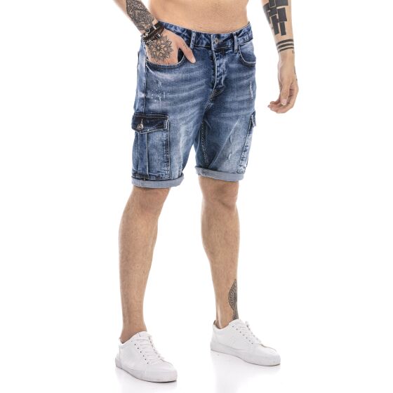 Red Bridge Herren Jeans Short Kurze Hose Denim Blau W31