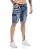 Red Bridge Herren Jeans Short Kurze Hose Denim Blau W31