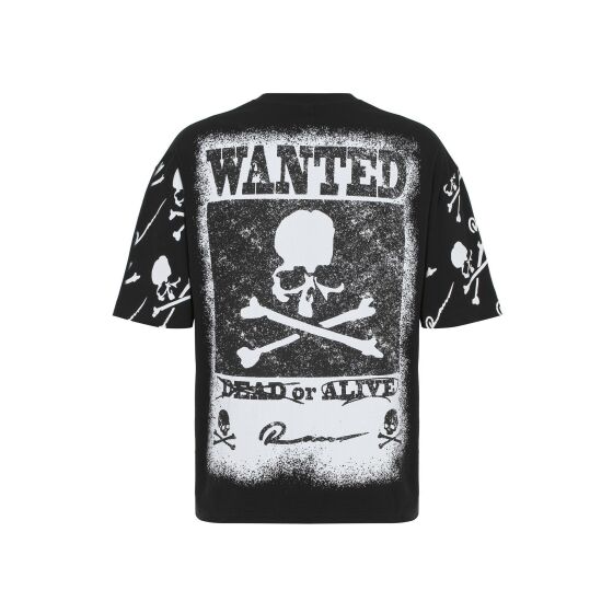 Red Bridge Mens Oversized Wanted Dead or Alive T-Shirt