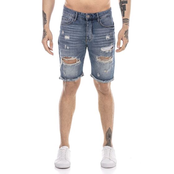 Red Bridge Herren Jeans Short Kurze Hose Denim Blau W29