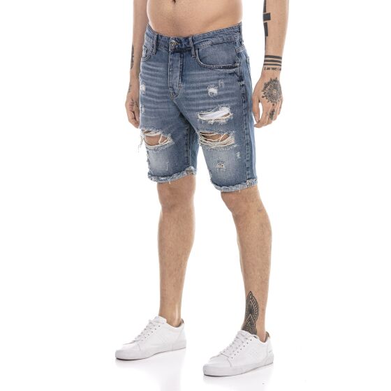 Red Bridge Herren Jeans Short Kurze Hose Denim Blau W29