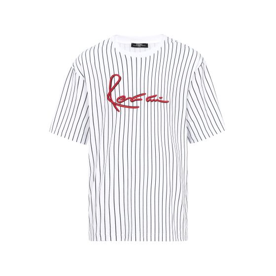 Red Bridge Herren T-Shirt Oversized Wide Cut Big Stitched Striped