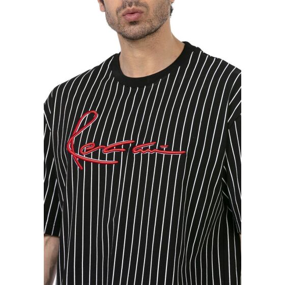 Red Bridge Herren T-Shirt Oversized Wide Cut Big Stitched Striped