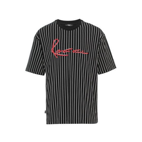 Red Bridge Herren T-Shirt Oversized Wide Cut Big Stitched Striped