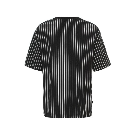 Red Bridge Mens Oversized Wide Cut Big Stitched Striped T-Shirt