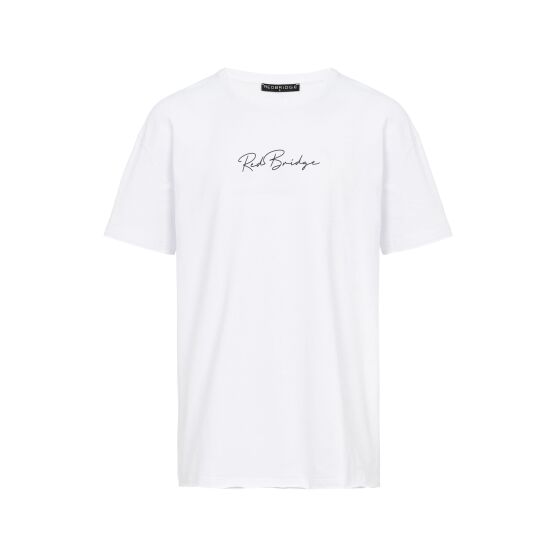 Red Bridge Mens T-Shirt Oversized Signature Front Logo