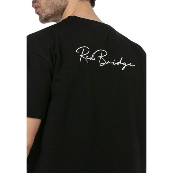 Red Bridge Mens T-Shirt Oversized Signature Front Logo