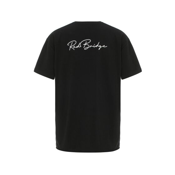 Red Bridge Mens T-Shirt Oversized Signature Front Logo