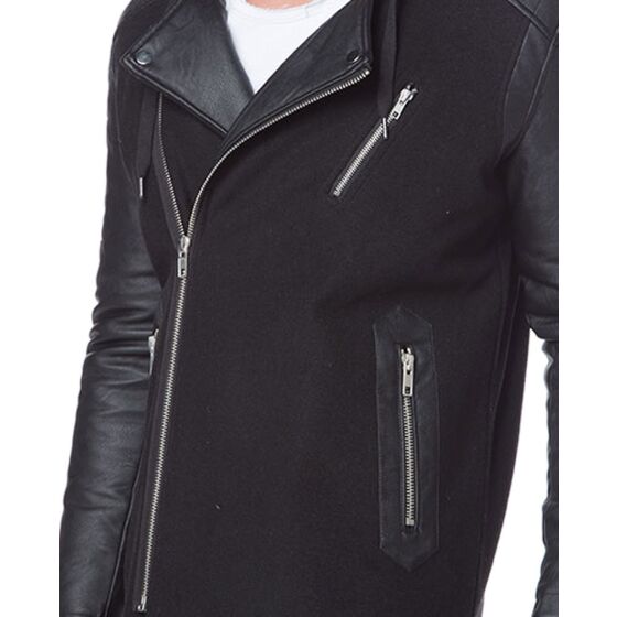 Red Bridge Herren Classic Rock Parka Jacke schwarz