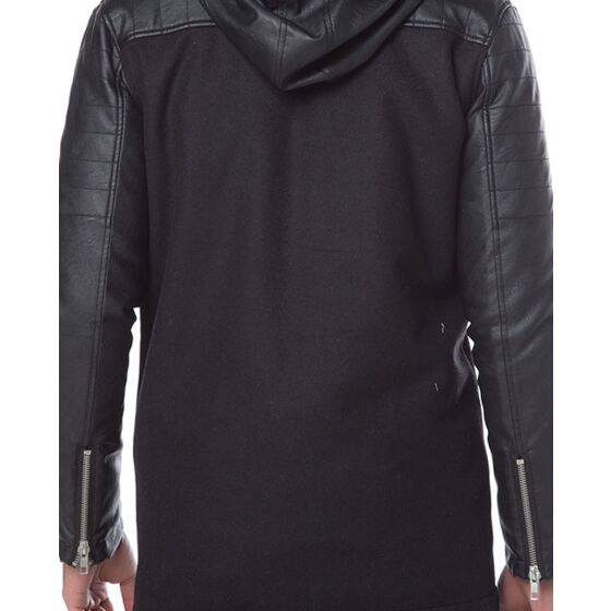 Red Bridge Herren Classic Rock Parka Jacke schwarz