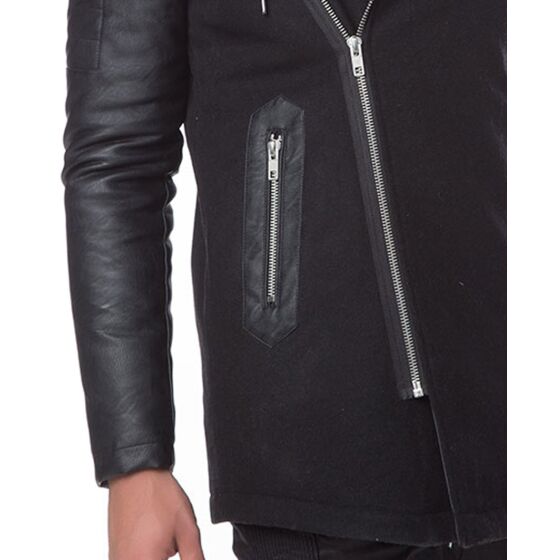 Red Bridge Herren Classic Rock Parka Jacke schwarz