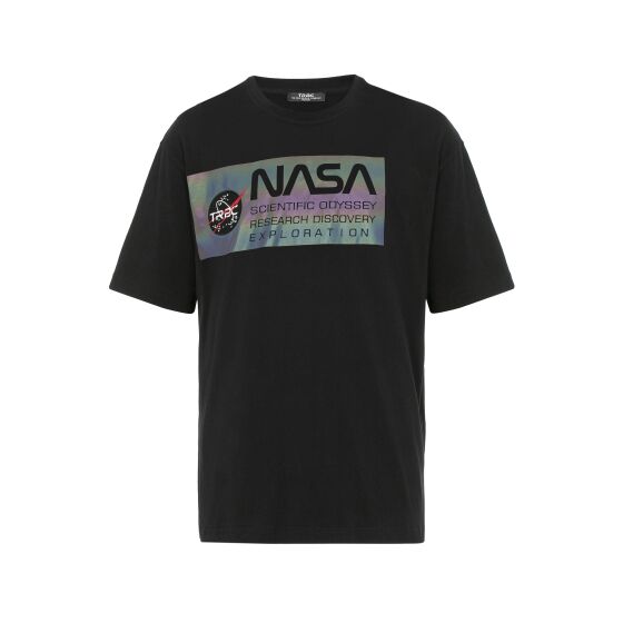 Red Bridge Herren T-Shirt Nasa Rainbow Foil Schwarz S