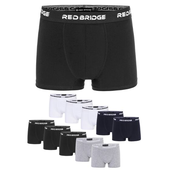 Red Bridge Mens Boxer Shorts Pack of 10