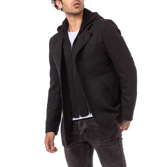 Red Bridge Mens coat trench coat long jacket anthracite M