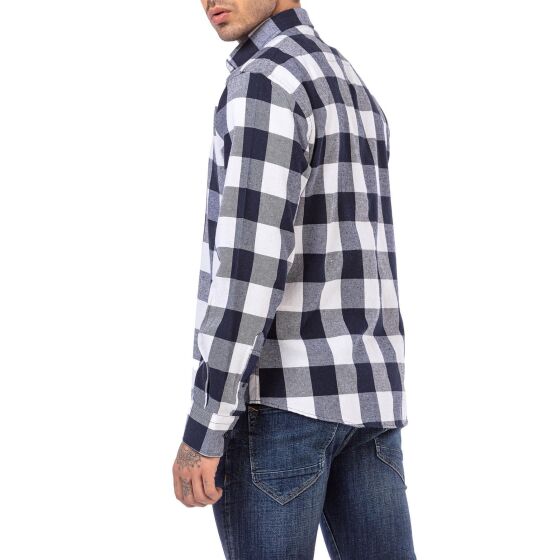 Red Bridge Herren Hemd Casual Plaid Shirts Modern Fit Langarm Kariert