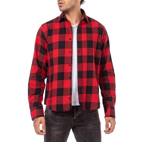 Red Bridge Herren Hemd Casual Plaid Shirts Modern Fit Langarm Kariert