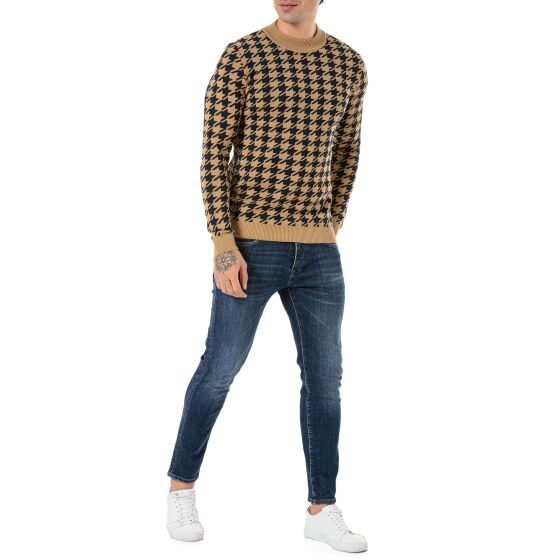 Red Bridge Mens Knit Jumper Pullover Caramel XXL