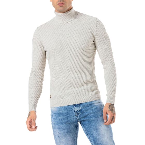 Red Bridge Herren Pullover Rollkragen Strickpullover