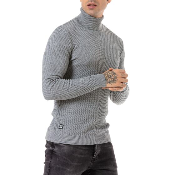 Red Bridge Herren Pullover Rollkragen Strickpullover