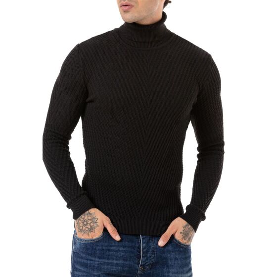 Red Bridge Mens sweater turtleneck knit sweater