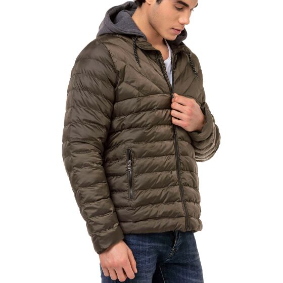 Red Bridge Mens Jacket Quilted jacket with hood