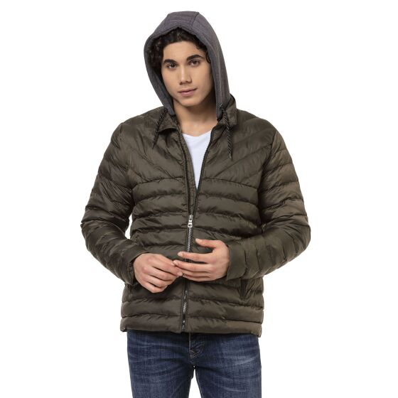 Red Bridge Mens Jacket Quilted jacket with hood