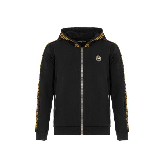 Red Bridge Herren Sweatjacke Kapuzenpullover Reißverschluss R-Logo Premium Schwarz 3XL