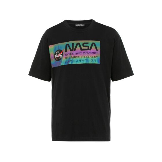 Red Bridge Mens T-shirt and Shorts Jogging Shorts Set Sweat Pants NASA Logo Black S