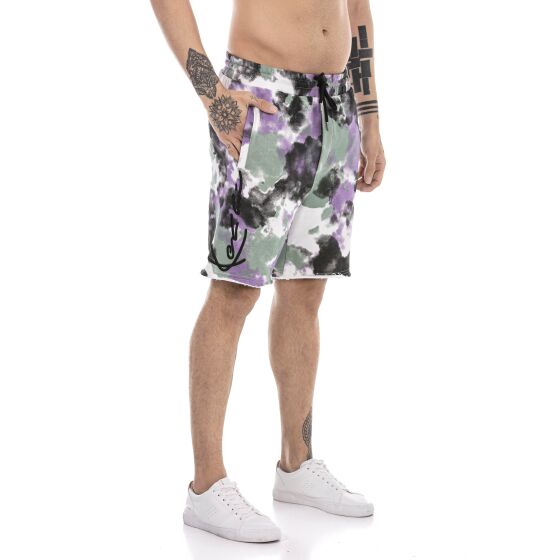 Red Bridge Herren Set Sweat Freizeit Anzug T-Shirt Hose Violett XL