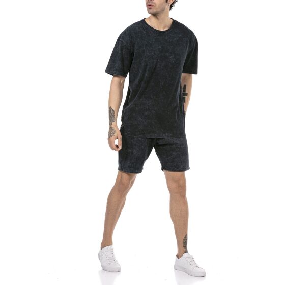 Red Bridge Mens Clouds T-Shirt and Shorts Set