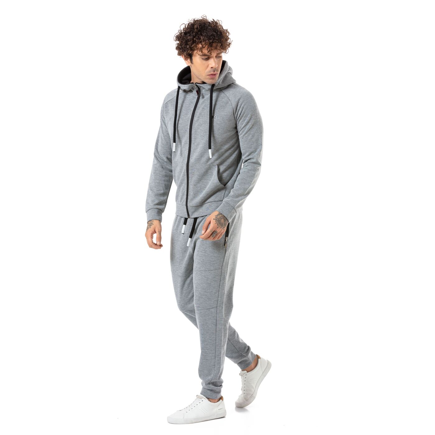 Redbridge Herren Jogginganzug Sweat Suit Set Jacke Pullover Hose Allover  Premium