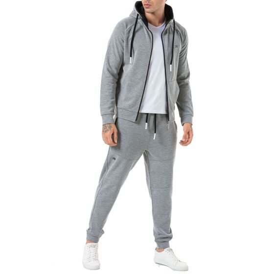 Red Bridge Mens Tracksuit Sweat Jacket and Pants Set