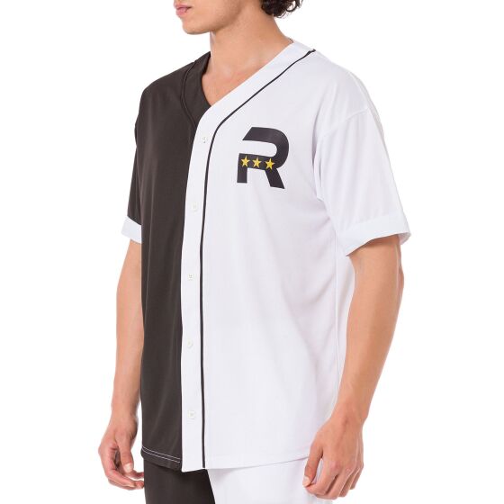 Red Bridge Mens T-Shirt Baseball Jersey Black-White S
